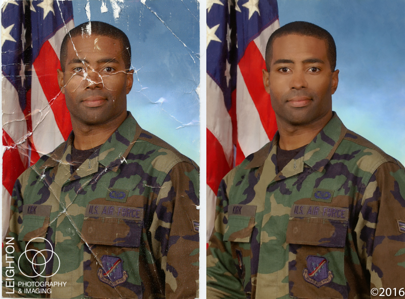 Military Portrait Photo Restoration